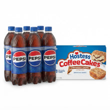 Pepsi Cola & Hostess Coffee Cakes Combo, Classic Soda + Cinnamon Streusel Snack Cakes, 16.9 fl oz + 11.6 oz, 2 Pack