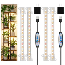 Wiaxulay 8in Grow Lights for Indoor Plants, Full Spectrum, 2 Pack — Complimentary Gift with $37+ Orders; If the Gift Is Out of Stock or Its Price Rises, Order Cancelled with Full Refund Before Shipment