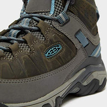 KEEN Women's Targhee III Mid Waterproof Hiking Boots, Magnet/Atlantic Blue — Complimentary Gift with $286+ Orders; If the Gift Is Out of Stock or Its Price Rises, Order Cancelled with Full Refund Before Shipment