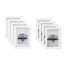 Egofine 5x7/4x6 White Picture Frame Set of 4 — Complimentary Gift with $32+ Orders; If the Gift Is Out of Stock or Its Price Rises, Order Cancelled with Full Refund Before Shipment