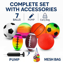 8.5 Inch Sports Ball Set 7 Pack,Playground Balls for Kids&Adults — Complimentary Gift with $58+ Orders; If the Gift Is Out of Stock or Its Price Rises, Order Cancelled with Full Refund Before Shipment