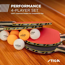 STIGA Performance 2 or 4 Player Table Tennis Set – USATT Approved Rackets and... — Complimentary Gift with $63+ Orders; If the Gift Is Out of Stock or Its Price Rises, Order Cancelled with Full Refund Before Shipment