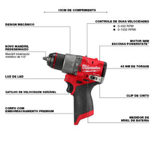 Milwaukee Electric - M12 Fuel. 1/2 Hammer Drill-Driver — Complimentary Gift with $174+ Orders; If the Gift Is Out of Stock or Its Price Rises, Order Cancelled with Full Refund Before Shipment