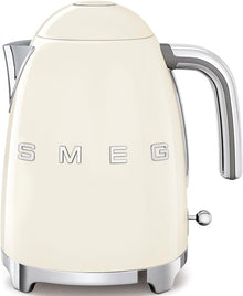 Smeg KLF03 50's Retro Electric Kettle, 1.7L, Stainless Steel — Complimentary Gift with $342+ Orders; If the Gift Is Out of Stock or Its Price Rises, Order Cancelled with Full Refund Before Shipment