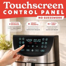 Gourmia Air Fryer 8 Qt Basket 12 Presets Stainless Steel — Complimentary Gift with $244+ Orders; If the Gift Is Out of Stock or Its Price Rises, Order Cancelled with Full Refund Before Shipment