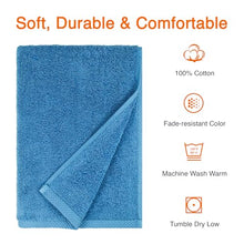 Amazon Basics Quick-Dry Bath Towels 2-Pack 100% Cotton 54x30 Inch Lake Blue — Complimentary Gift with $43+ Orders; If the Gift Is Out of Stock or Its Price Rises, Order Cancelled with Full Refund Before Shipment
