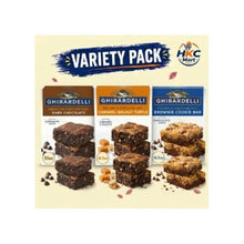 Ghirardelli Premium Variety Pack – Dark Chocolate, Caramel Walnut Turtle & Brownie Treat Bar Assortment, Net Weight 55oz