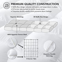 Goose Down Feather Fiber Comforter, Queen, Baffle Box, 48oz Fill, White — Complimentary Gift with $78+ Orders; If the Gift Is Out of Stock or Its Price Rises, Order Cancelled with Full Refund Before Shipment