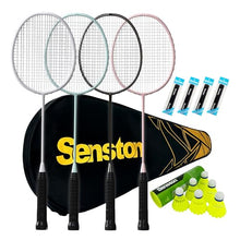 Senston Professional 90g Lightweight Badminton Set of 4 for Backyard Games — Complimentary Gift with $93+ Orders; If the Gift Is Out of Stock or Its Price Rises, Order Cancelled with Full Refund Before Shipment