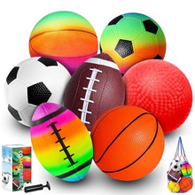 8.5 Inch Sports Ball Set 7 Pack,Playground Balls for Kids&Adults — Complimentary Gift with $58+ Orders; If the Gift Is Out of Stock or Its Price Rises, Order Cancelled with Full Refund Before Shipment