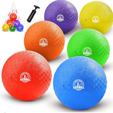8.5 Inch Kickball Set, Dodgeballs 6 Pack,12 Pack,Playground Balls for Kids — Complimentary Gift with $45+ Orders; If the Gift Is Out of Stock or Its Price Rises, Order Cancelled with Full Refund Before Shipment