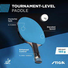 STIGA Pro Carbon Blast Ping Pong Paddle — Complimentary Gift with $111+ Orders; If the Gift Is Out of Stock or Its Price Rises, Order Cancelled with Full Refund Before Shipment