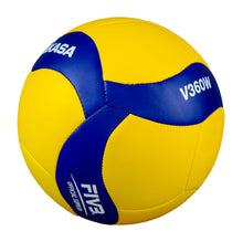 Mikasa Indoor Volleyball V360W Soft Material and for Practice (Blue/Yellow) — Complimentary Gift with $48+ Orders; If the Gift Is Out of Stock or Its Price Rises, Order Cancelled with Full Refund Before Shipment