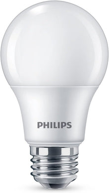 PHILIPS LED 40W A19 4-Pack Basic Soft White (2700K) 450 Lumen (6.5W = 40W) Frosted Flicker-Free Light Bulbs — Complimentary Gift with $55+ Orders; If the Gift Is Out of Stock or Its Price Rises, Order Cancelled with Full Refund Before Shipment