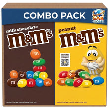 M&M'S Chocolate Candy Combo Pack, Milk Chocolate & Peanut, Theater Box Candy