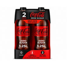 ( pack of 2 ) Coca-Cola Zero Sugar Soda Pop Bottle, 1.25 Liters Delicious and bold, Coca-Cola Zero Sugar is the refreshing drink that brightens your day