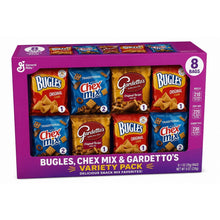 Bugles, Chex Mix & Gardetto's Variety Pack Snack Mix, Assorted Crunchy Savory Snacks, Individual Bags, On-the-Go Lunch Snacks, 8 Count Variety Pack