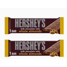 Milk Chocolate with Whole Almonds Candy, Bar 1.45 oz 2 PACKS