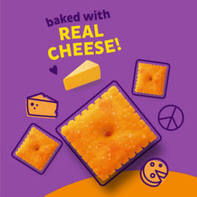 Organic Cheese Crackers Annie’s Cheddar Squares, Baked Crunchy Snack, Healthy Kids Snacks, Non-GMO Snack, Ready to Eat, 11.25oz