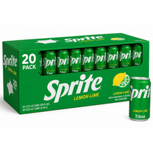 20 Pack Sprite Lemon-Lime Caffeine Free Soda Pop Fridge Pack Mini Cans, 7.5 fl oz.
