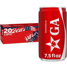 (20 Pack) Coca-Cola Soda Pop Fridge Pack Mini Cans, 7.5 fl oz