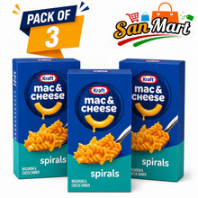 Kraft Spirals Original Mac & Cheese for Easy Dinners & Side Dishes, Spiral Macaroni Pasta with Original Cheese Sauce, Pack of 3