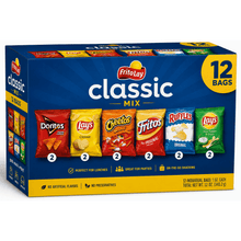Classic Snack Chips Variety Pack, Assorted Crispy Chips, 12 Individual Bags