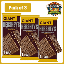 Hershey's Milk Chocolate with Almonds Giant Candy, Bar
