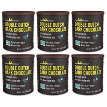 Castle Kitchen Double Decadent Dark Chocolate Premium Hot Cocoa Mix- Dairy-Free, Vegan, Plant Based, Gluten-Free, Kosher, 14 oz (Pack of 6)