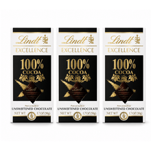 3-Pack 100% Cocoa Unsweetened Chocolate Bar, Pure Cocoa Flavor, 1.7oz (50g), Dark Chocolate Bar