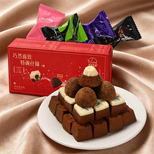 Assorted Flavor Chocolate Gift Box - Premium Variety Pack Square, Truffle & Dual-Color Soft Center Texture Feast for Chocolate Lovers Perfect for Celebrations 3 Unique Textures In One Box: Square Crunch, Truffle Melt, Dual-Color Lava | Something