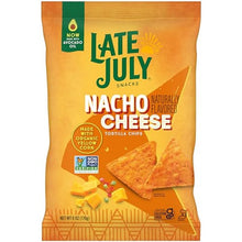 LATE JULY Snacks Nacho Cheese Tortilla Chips, 6 Oz Bag