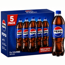 Pepsi Cola Soda 1.25L Plastic Bottle- 5 pack