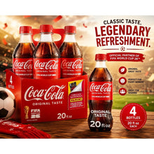 Pack of 4 Coca-Cola Soda Pop Bottle, 20 fl oz ea