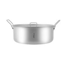 1PC outdoor lightweight pure titanium pan can be fried, boiled, heated with open flame 3.5L portable small soup pot camping cooker titanium material, the best choice for family camping and hiking