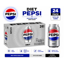 Diet Pepsi Soda Pop, 12 fl oz, 24 Pack Cans