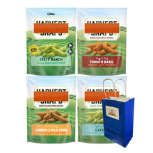 Harvest Snaps Veggie Chips 4-Pack – Crispy Baked Snacks in Mango Chili Lime, Caesar, Zesty Ranch & Tomato Basil – Plant-Based Crunch, Perfect Snack for Kids & Adults