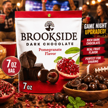 Dark Chocolate Pomegranate Candy, Fruit Flavored Chocolate Bites for Snacking, Movie Night, Candy Bowl, Sharing and Everyday Treats