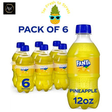 Fanta Pineapple Flavored Soda – Tropical Fruit Soft Drink, 12 fl oz Bottles, 6-Pack
