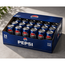 Pepsi Cola Soda Pop, 12 fl oz Cans, 24 Count, Classic Carbonated Soft Drink Multipack