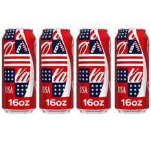 Coca-Cola Soda Pop Can, 16 fl oz 4 Packs
