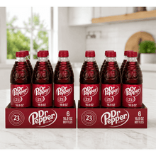Dr Pepper Soda Pop, 16.9 fl oz Bottles, 6 Pack, Carbonated Soft Drink, Ready to Drink Soda for Home, Office & Parties ( pack of 12)