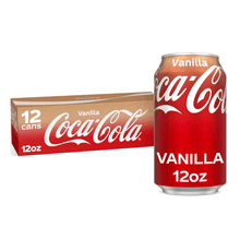 Coca-Cola Vanilla Soda Pop Fridge Pack Cans, 12 fl oz, 12 Pack