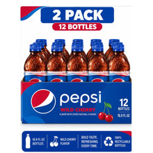 Pepsi Wild Cherry Cola Soda, 16.9 fl oz Bottles, 6 Pack 2 packs