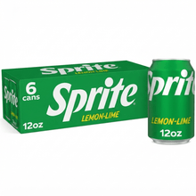 6 Pack Sprite Lemon-Lime Caffeine Free Soda Pop Fridge Pack Cans, 12 fl oz.