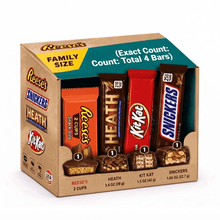 Variety pack candy bar's, (1 Bar) Milk Chocolate Peanut Butter Cups Candy Pack 1.5 oz & (1 Bar) Milk Chocolate Wafer Snack Size, Candy Bars, .49 oz (4 Count) & (1 Bar) NFL Football Chocolate Candy Bar