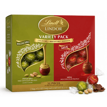Lindt LINDOR Chocolate Truffles Variety Pack, Pistachio Milk Chocolate & Milk Chocolate, 2 Bags, 5.1 oz Each, Smooth Melting Chocolate Candy Assortment