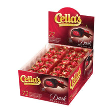 Dark Chocolate Covered Cherries – Premium Cherry Cordial Candies – Individually Wrapped with Display Box (72-Count Box - 2.25 Pounds)