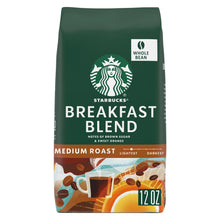 Breakfast Blend Medium Roast Whole Bean Coffee - 12 oz