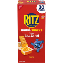 RITZ Handi Snacks Crackers and Cheese Dip 0.95 oz 30 Pack Bulk Snack Box Delicious Ready to Dip Snack Packs Featuring Crunchy RITZ Crackers with Smooth Creamy Cheese Dip Perfect for Kids Adults